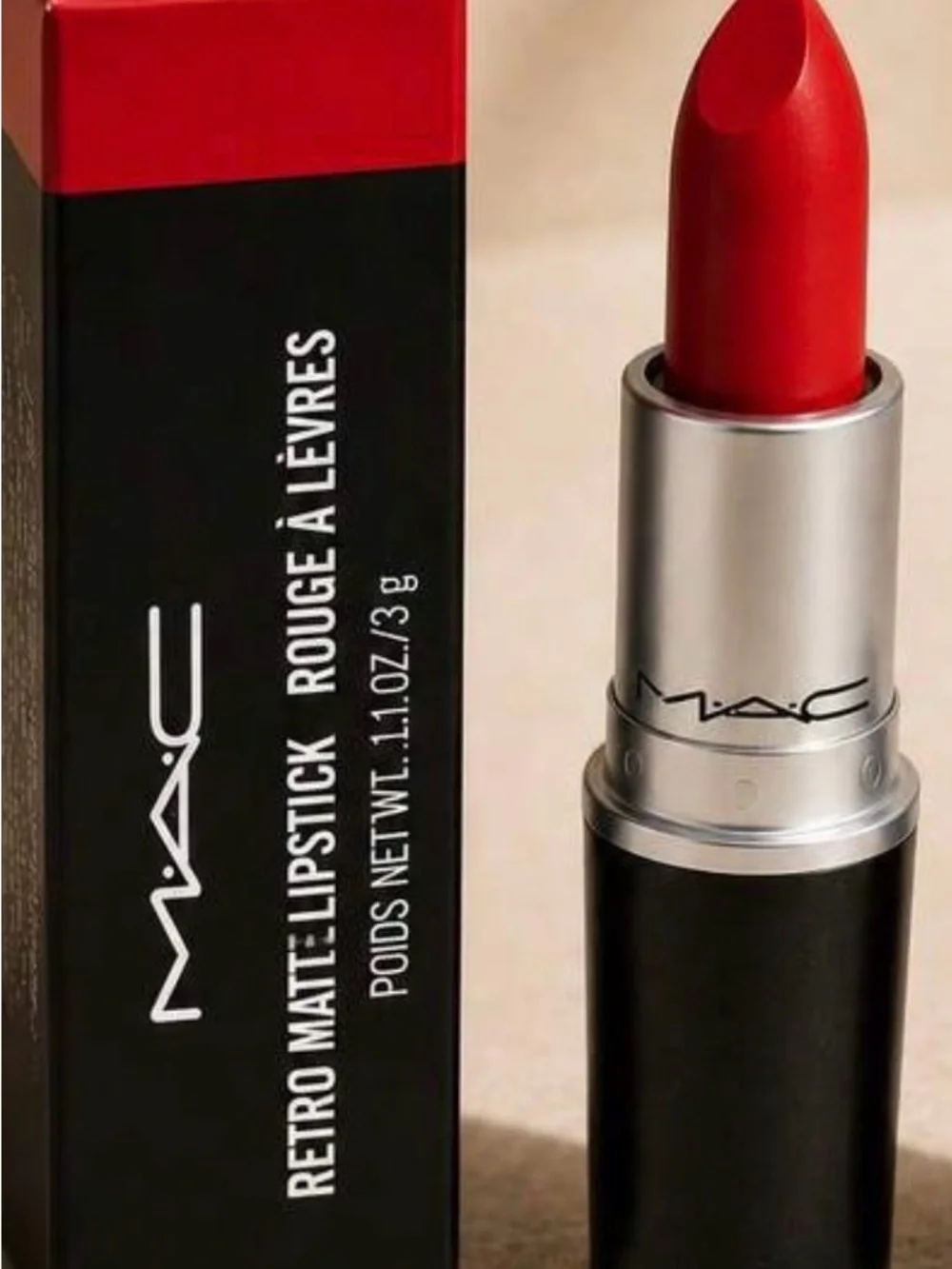 MAC Cosmetics Classic Red Lipstick - Vibrant Ruby Woo Red